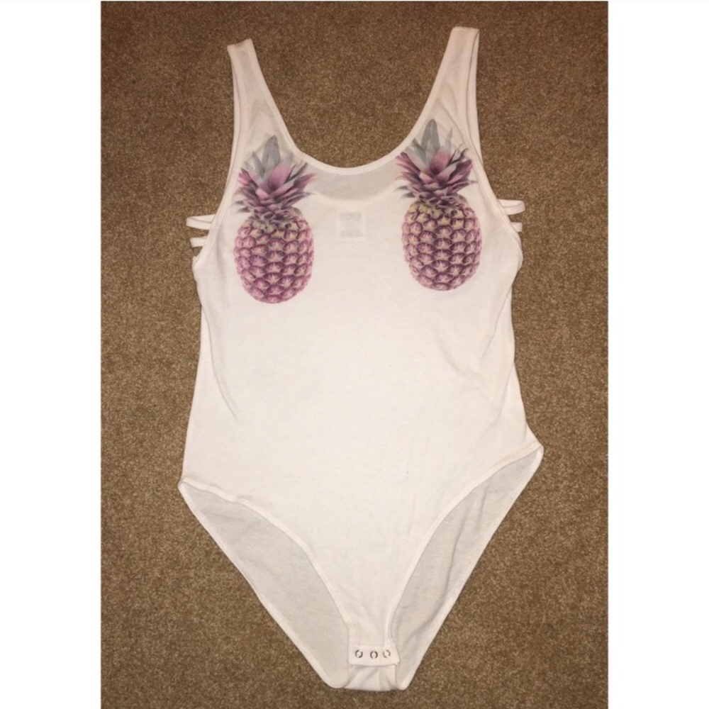 NWT Victoria secret Pineapple bodysuit